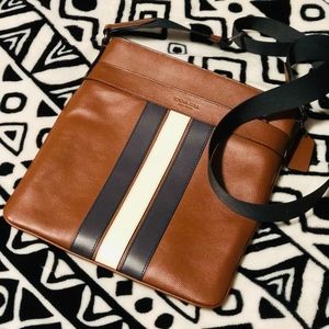 COACH Charles Crossbody w/ Varsity Stripe